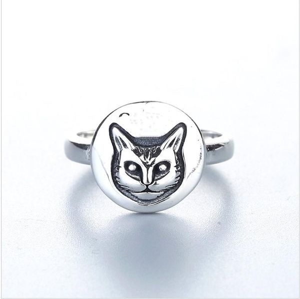 925 sterling silver fashion retro kitten ring index finger ring for women and men ring, Golden;silver
925 sterling silver fashion retro kitten ring index finger ring for women and men ring, Golden;silver