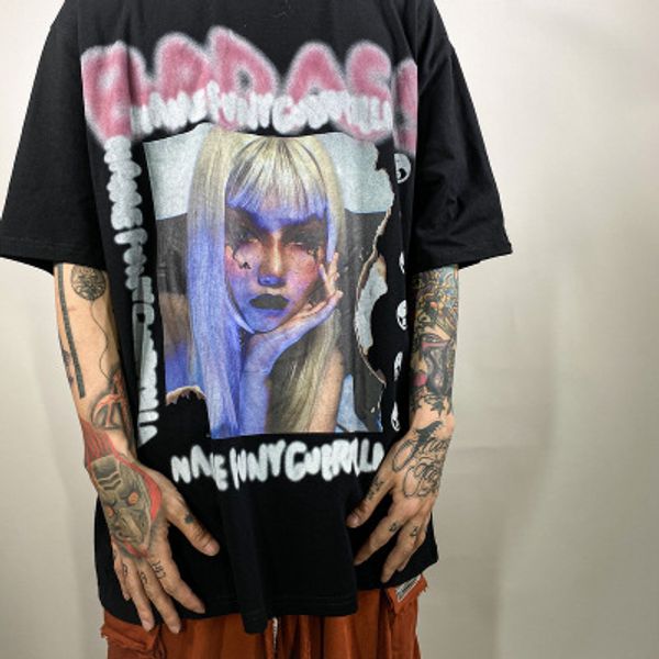 mens women streetwear 2020 summer fashion characters printing over tide tees mens casual loose hip-hop t-shirts women oversize clothing, White;black
mens women streetwear 2020 summer fashion characters printing over tide tees mens casual loose hip-hop t-shirts women oversize clothing, White;black