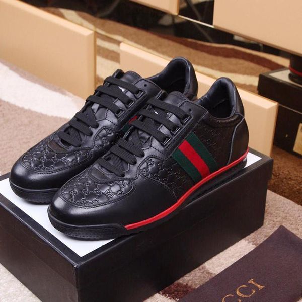 men 's ace signature sneaker mens shoes breathable luxury sports shoes lace -up low casual men shoes zapatillas hombr, Black
men 's ace signature sneaker mens shoes breathable luxury sports shoes lace -up low casual men shoes zapatillas hombr, Black
