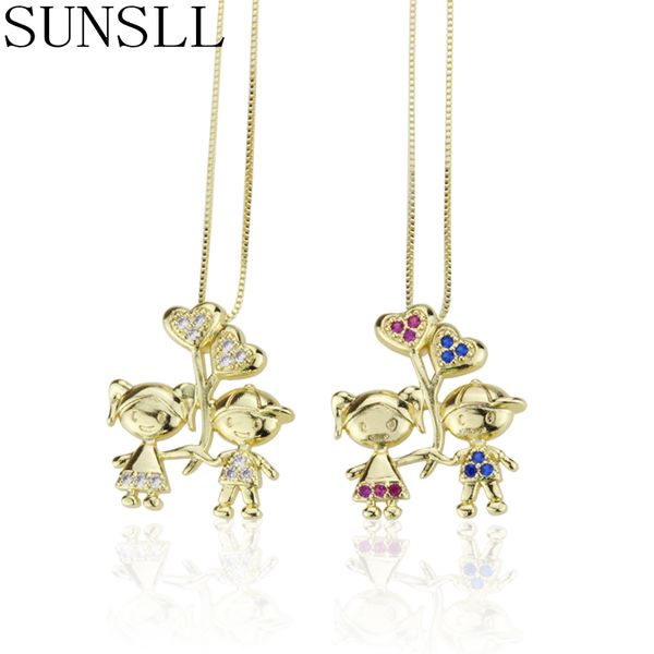 sunsll new gold copper pendant cubic zircon boy and girl necklace for childen/women fashion party jewelry mother birthday gifts, Silver
sunsll new gold copper pendant cubic zircon boy and girl necklace for childen/women fashion party jewelry mother birthday gifts, Silver