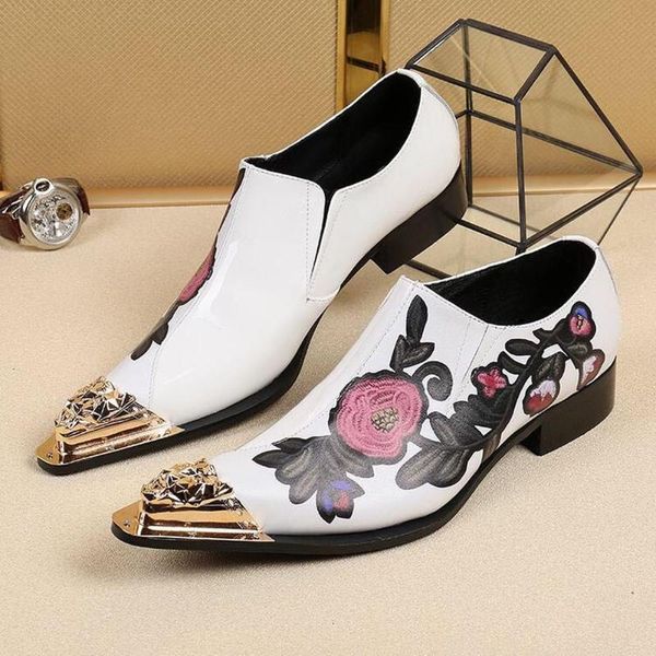 mens pointed metal toe embroidery floral wingtip real leather cuban heel wedding party club formal dress shoes plus size, Black
mens pointed metal toe embroidery floral wingtip real leather cuban heel wedding party club formal dress shoes plus size, Black