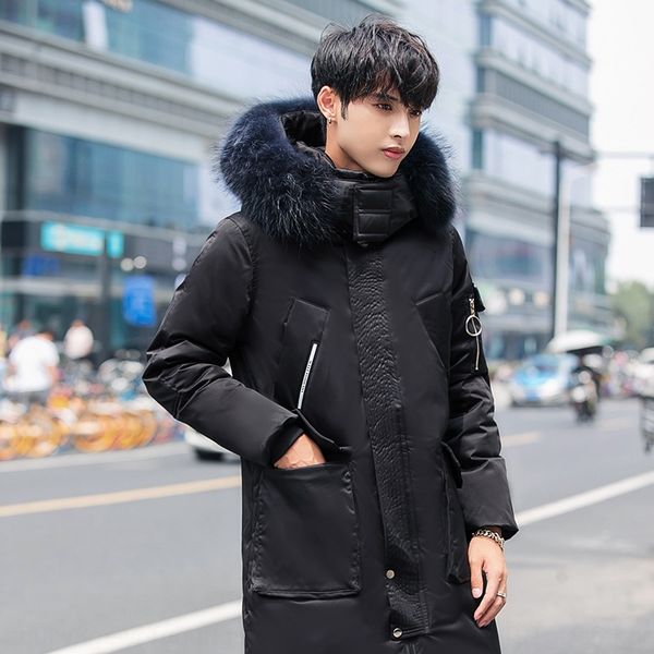n07v4 зима новый средней длины для молодых мужчин корейский утолщенной над колена зимой пуховик пуховик одежды красивый меховой воротник обы, Black
n07v4 зима новый средней длины для молодых мужчин корейский утолщенной над колена зимой пуховик пуховик одежды красивый меховой воротник обы, Black