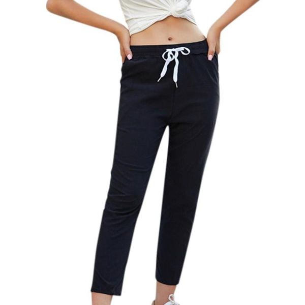 fashion plus size women casual solid color straight sport pants mid wasit black running trousers with pockets for ladies, Black;blue
fashion plus size women casual solid color straight sport pants mid wasit black running trousers with pockets for ladies, Black;blue