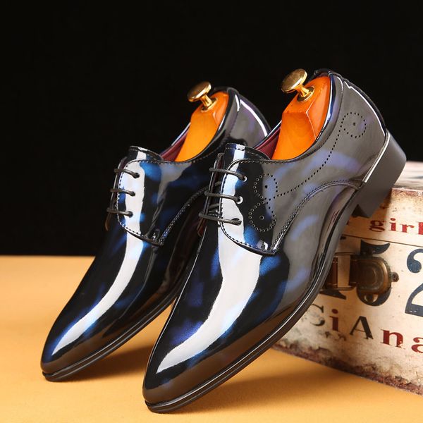 2020 new large size mens shoes fashion fashion shoes mens shoes bright surface patent leather lace-up dress size, Black
2020 new large size mens shoes fashion fashion shoes mens shoes bright surface patent leather lace-up dress size, Black