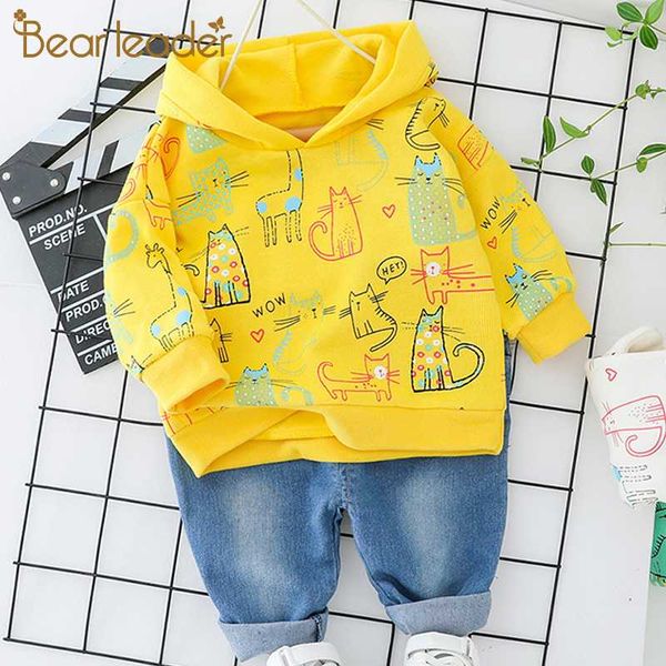 bear leader 2020 new autumn boys thin clothing sets 2pcs animal print hoodies + jeans long pants kid boy casual active outfits, White
bear leader 2020 new autumn boys thin clothing sets 2pcs animal print hoodies + jeans long pants kid boy casual active outfits, White