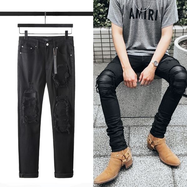 2020 новые роскошные моды мужской дизайнерских джинсов мужских рваных denim разрывая отверстие хлопка мода tight весны осень мотоцикла роско, Blue
2020 новые роскошные моды мужской дизайнерских джинсов мужских рваных denim разрывая отверстие хлопка мода tight весны осень мотоцикла роско, Blue