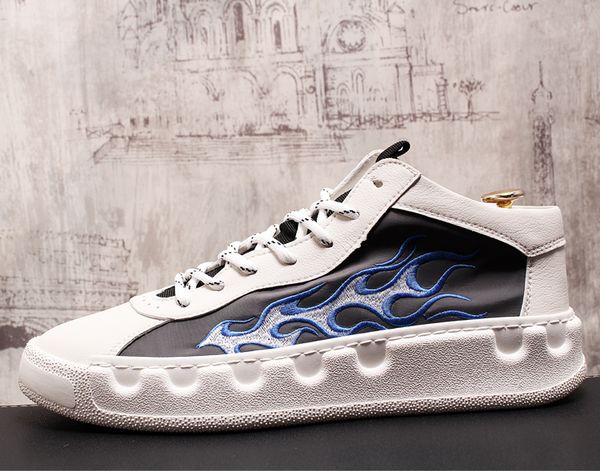 men hip hop shoes leather casual shoes fashion british style sneakers high male height increasing breathable youth, Black
men hip hop shoes leather casual shoes fashion british style sneakers high male height increasing breathable youth, Black