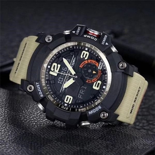 2020 new watch men sport watch waterproof russian military g style s shock watches men's new arrival brand relogio masculino, Slivery;brown