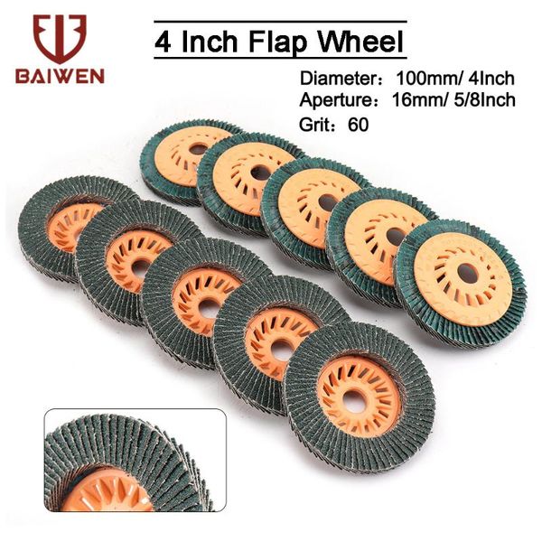 2/5/10pcs grinding wheels flap discs 100mm 4'' 60 grit angle grinder sanding disc for metal abrasive tool
2/5/10pcs grinding wheels flap discs 100mm 4'' 60 grit angle grinder sanding disc for metal abrasive tool