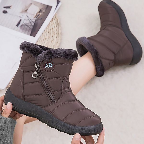 zipper winter boots women waterproof plush snow boots for female non slip sturdy sole mid calf boot ladies soft warm shoes woman, Black
zipper winter boots women waterproof plush snow boots for female non slip sturdy sole mid calf boot ladies soft warm shoes woman, Black