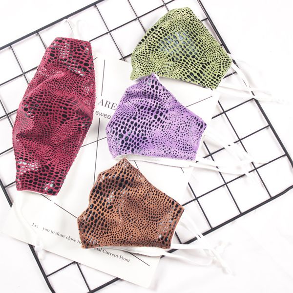 fashion face mask snake skin pattern colorful sequins masks adjust dust-proof double layer breathable mask a1a20007
fashion face mask snake skin pattern colorful sequins masks adjust dust-proof double layer breathable mask a1a20007