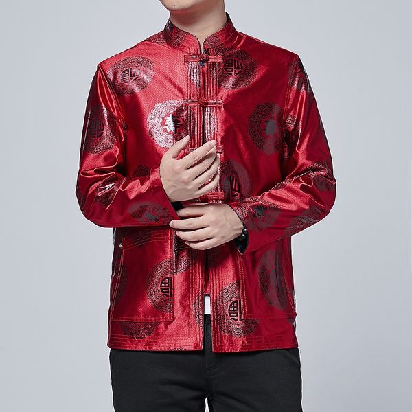 ethnic clothing red silk tang suits mens autumn jackets buckle hanfu chinese styles year dress china mandarin collar double-sided
ethnic clothing red silk tang suits mens autumn jackets buckle hanfu chinese styles year dress china mandarin collar double-sided
