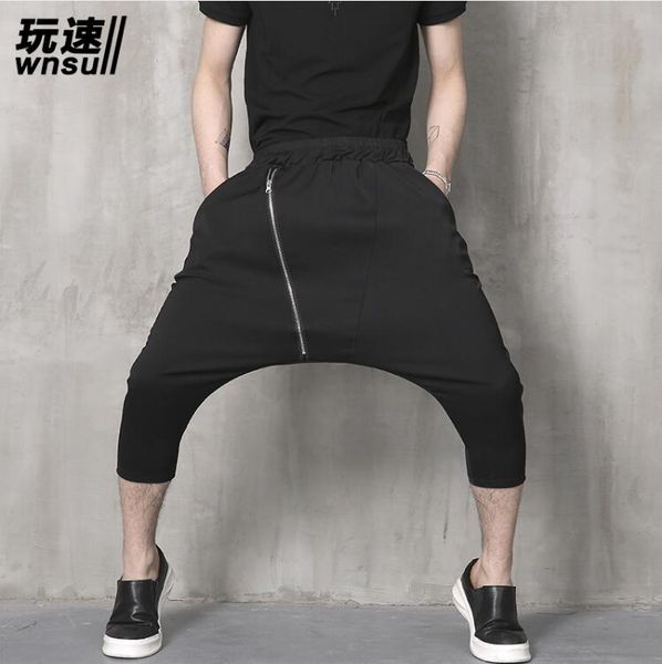 men's pants 27-46 2021 men clothing gd hair stylist fashion british leisure low crotch baggy harem plus size costumes, Black
men's pants 27-46 2021 men clothing gd hair stylist fashion british leisure low crotch baggy harem plus size costumes, Black
