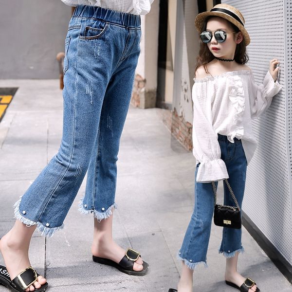 yxisn children's summer 2020 new girls' korean fashion capri bell jeans and jeans pants medium and large children's foreign s, Blue
yxisn children's summer 2020 new girls' korean fashion capri bell jeans and jeans pants medium and large children's foreign s, Blue