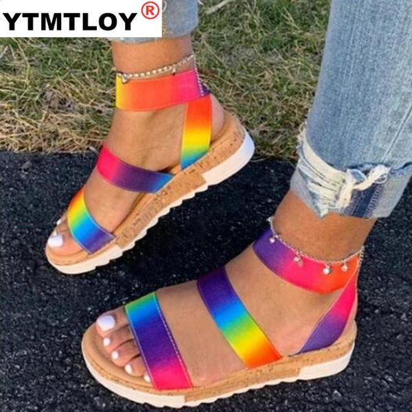 sandals women summer ankle strap rainbow color platform wedges heel peep toe fashion casual beach ladies shoes zapatos de mujer, Black
sandals women summer ankle strap rainbow color platform wedges heel peep toe fashion casual beach ladies shoes zapatos de mujer, Black