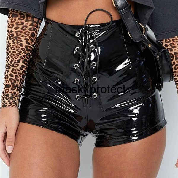 81331 bright leather belt shorts bright leather belt high waist leather pants slim hip women's pants, Black;white
81331 bright leather belt shorts bright leather belt high waist leather pants slim hip women's pants, Black;white