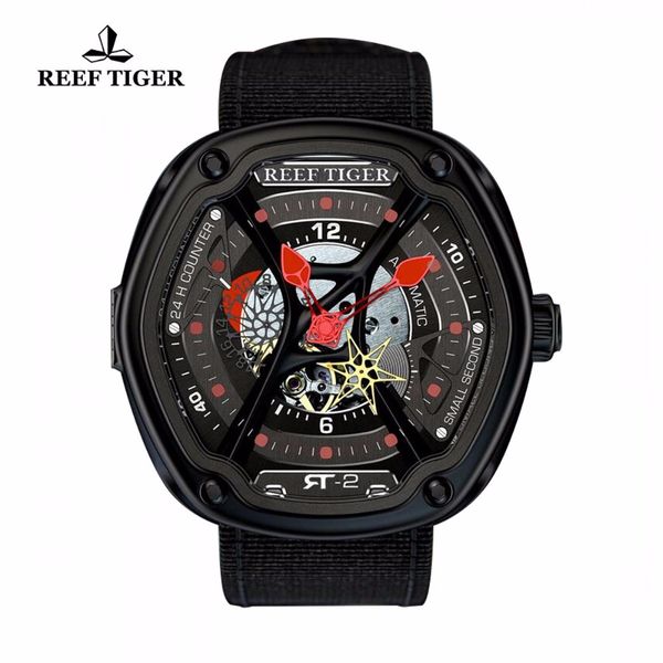 Reef Tiger/RT Luxury Dive Design Watches Creative Dial Super Luminous Nylon/Leather/Rubber Strap Design Watch RGA90S7
Reef Tiger/RT Luxury Dive Design Watches Creative Dial Super Luminous Nylon/Leather/Rubber Strap Design Watch RGA90S7
