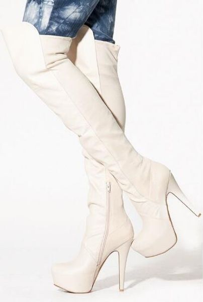 drop shipping winter white red suede platform over the knee boots woman round toe thin heels long boots plus size, Black
drop shipping winter white red suede platform over the knee boots woman round toe thin heels long boots plus size, Black