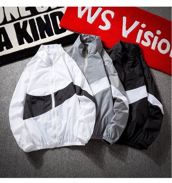 2019 new ins sports men's loose casual jacket thin jacket trendy personalized contrast color sunscreen clothing, Black;brown
2019 new ins sports men's loose casual jacket thin jacket trendy personalized contrast color sunscreen clothing, Black;brown