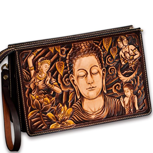 hand-made women men vegetable tanned leather bag money holder tathagata clutch clutches envelope production time: 30 days
hand-made women men vegetable tanned leather bag money holder tathagata clutch clutches envelope production time: 30 days