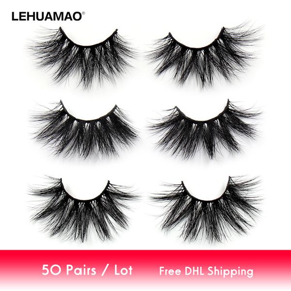 lehuamao 50 pairs/lot makeup eyelashes 25mm 5d mink eyelashes fluffy natural long lashes cruelty false eyelash dramatic eye cx200722
lehuamao 50 pairs/lot makeup eyelashes 25mm 5d mink eyelashes fluffy natural long lashes cruelty false eyelash dramatic eye cx200722