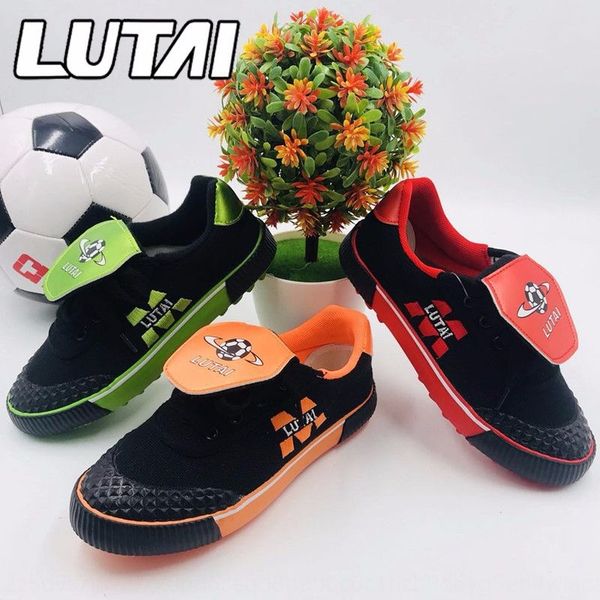 cuevj lutai classic football football sports hurricane small broken nail training shoes anti-skid wear-resistant sports shoes children, Black