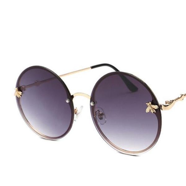 red glasses round sunglasses vintage brand designer women's round sunglasses men retro big metal bee frame oculos circle shades, White;black
red glasses round sunglasses vintage brand designer women's round sunglasses men retro big metal bee frame oculos circle shades, White;black