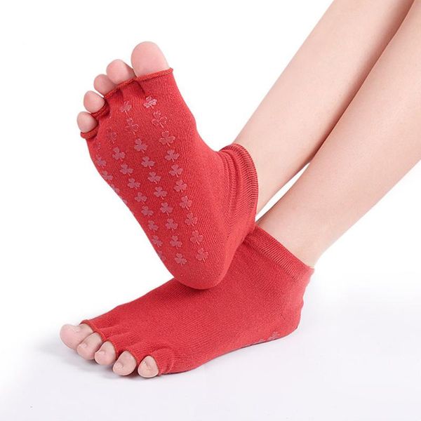 women cotton yoga socks open toes socks separated non-slip half five fingers for indoor exercise sport decoration, Black
women cotton yoga socks open toes socks separated non-slip half five fingers for indoor exercise sport decoration, Black