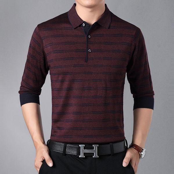 2020 men's autumn new thin striped sweater youth casual long-sleeved lapel outer sweater, White;black
2020 men's autumn new thin striped sweater youth casual long-sleeved lapel outer sweater, White;black