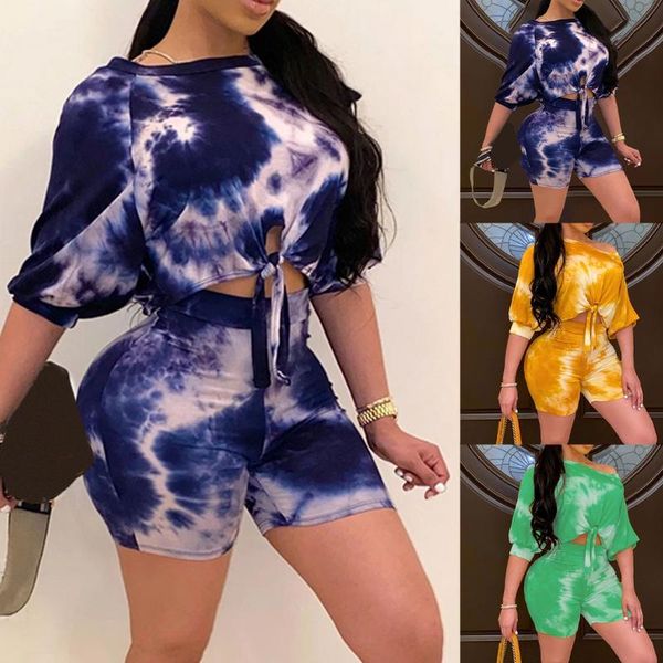 women summer outfits tracksuit casual tie-dye suits pullover and shorts suits spring 2pcs running sets fashion sportswear, Black;blue
women summer outfits tracksuit casual tie-dye suits pullover and shorts suits spring 2pcs running sets fashion sportswear, Black;blue