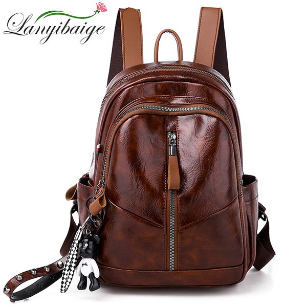 2020 backpack women shoulder school bags for teenage girls vintage pu leather backpack mochila mujer back pack lady sac a dos
2020 backpack women shoulder school bags for teenage girls vintage pu leather backpack mochila mujer back pack lady sac a dos