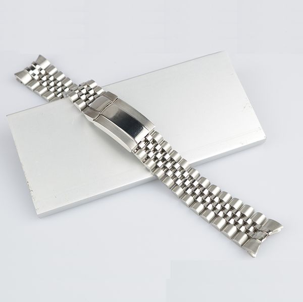 carlywet 20mm silver 316l solid curved end screw links watch band strap bracelet jubilee with oyster clasp for master ii, Black;brown
carlywet 20mm silver 316l solid curved end screw links watch band strap bracelet jubilee with oyster clasp for master ii, Black;brown