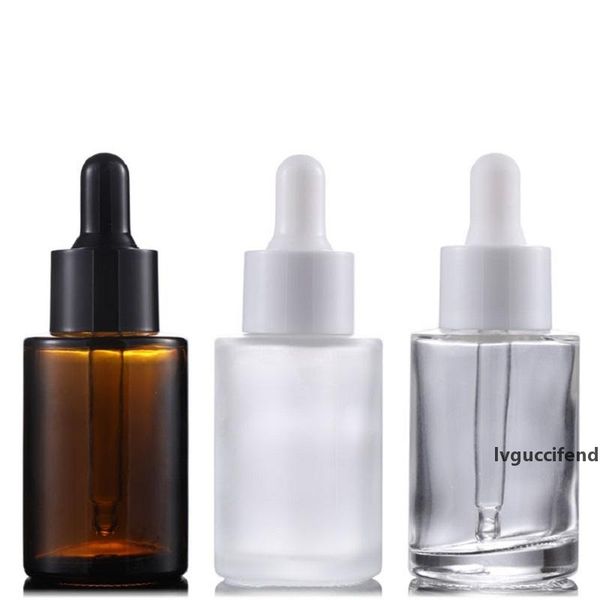 30ml glass essential oil perfume bottles liquid reagent pipette dropper bottle flat shoulder cylindrical bottle clear/frosted/amber
30ml glass essential oil perfume bottles liquid reagent pipette dropper bottle flat shoulder cylindrical bottle clear/frosted/amber