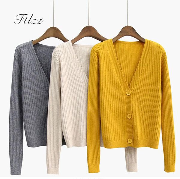 knitted short cardigan women spring autumn 2020 new slim long sleeve v-neck single breasted casual harajuku black basci sweaters, White
knitted short cardigan women spring autumn 2020 new slim long sleeve v-neck single breasted casual harajuku black basci sweaters, White