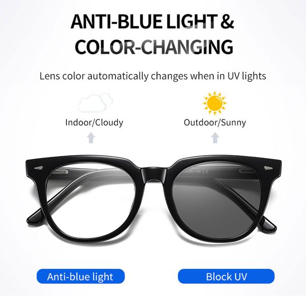 2020 women blue light blocking glasses tr pchromic sunglasses outdoor eyewear computer glasses with anti reflective lenses, White;black
2020 women blue light blocking glasses tr pchromic sunglasses outdoor eyewear computer glasses with anti reflective lenses, White;black