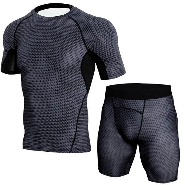 new man sports suit quick drying sweating compression fitness training rashguard male sportswear jogging running clothes, Black;blue
new man sports suit quick drying sweating compression fitness training rashguard male sportswear jogging running clothes, Black;blue