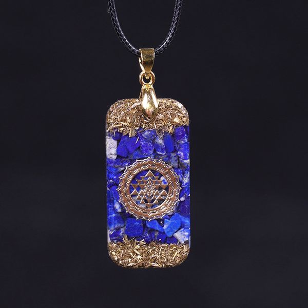 natural lapis lazuli reiki energy necklace orgonite pendant drop shipping cx200721, Silver
natural lapis lazuli reiki energy necklace orgonite pendant drop shipping cx200721, Silver