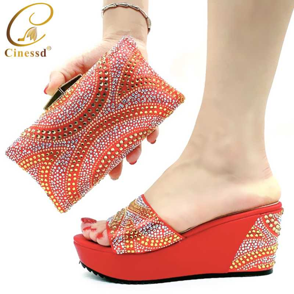 italian shoes with matching bags african pointed toe shoe decorated with rhinestone shoes and bag set for party, Black
italian shoes with matching bags african pointed toe shoe decorated with rhinestone shoes and bag set for party, Black