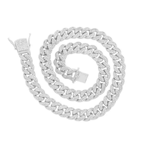 cuban necklace chain 20 inchs full setting moissanite necklace silver 925 plated 18k white gold, Black
cuban necklace chain 20 inchs full setting moissanite necklace silver 925 plated 18k white gold, Black