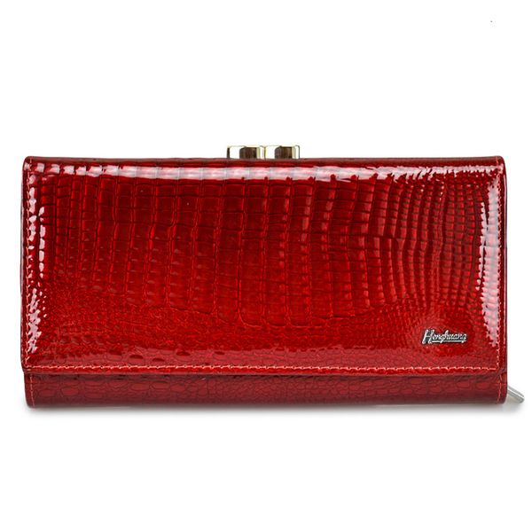 hh genuine leather women's wallet alligator long hasp zipper wallet ladies clutch bag purse 2019 new female coin purses, Red;black
hh genuine leather women's wallet alligator long hasp zipper wallet ladies clutch bag purse 2019 new female coin purses, Red;black
