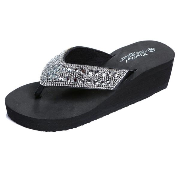 sagace women shoes summer slippers rhinestones flip flops sandals wedges beach flats non-slip shoes zapatos de mujer, Black
sagace women shoes summer slippers rhinestones flip flops sandals wedges beach flats non-slip shoes zapatos de mujer, Black