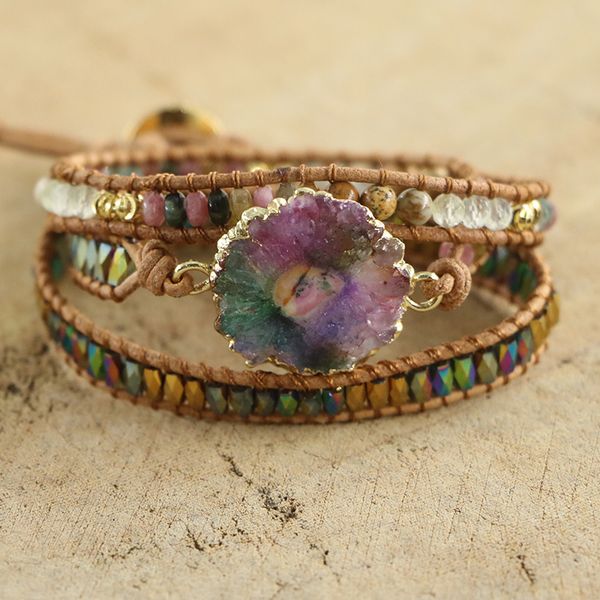 edothalia beautiful natural stone 3 strands wrap charm bracelets women boho handmade leather beads bracelet dropship y200730, Black
edothalia beautiful natural stone 3 strands wrap charm bracelets women boho handmade leather beads bracelet dropship y200730, Black