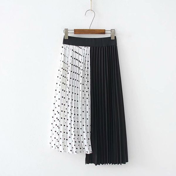 patchwork dot print skirts women korean pleated skirts design summer long maxi skirts plus size elastic waist long harajuku, Black
patchwork dot print skirts women korean pleated skirts design summer long maxi skirts plus size elastic waist long harajuku, Black