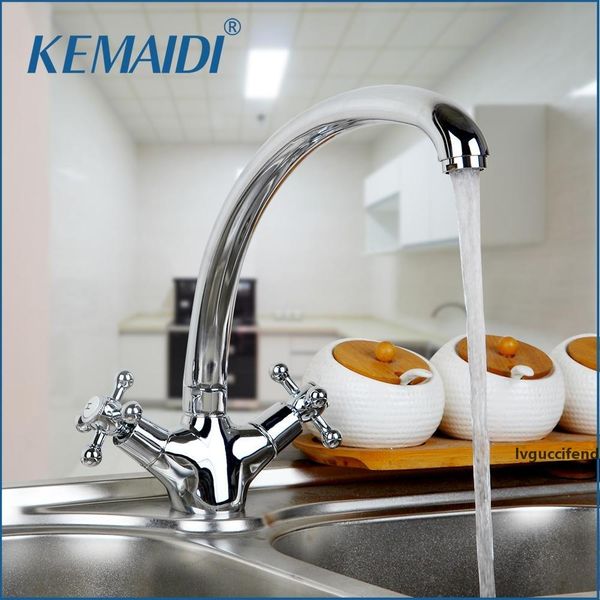 kemaidi ru polished chrome brass kitchen faucet double handle and cold water mixer tap deck mounted torneira cozinha t200424
kemaidi ru polished chrome brass kitchen faucet double handle and cold water mixer tap deck mounted torneira cozinha t200424