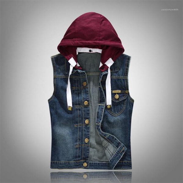рукавов тонкий mens конструктора vest с помощью кнопки straight streetwear mens верхняя одежда джинсовая жилеты hat съемное с капюшоном лето, Black;white
рукавов тонкий mens конструктора vest с помощью кнопки straight streetwear mens верхняя одежда джинсовая жилеты hat съемное с капюшоном лето, Black;white