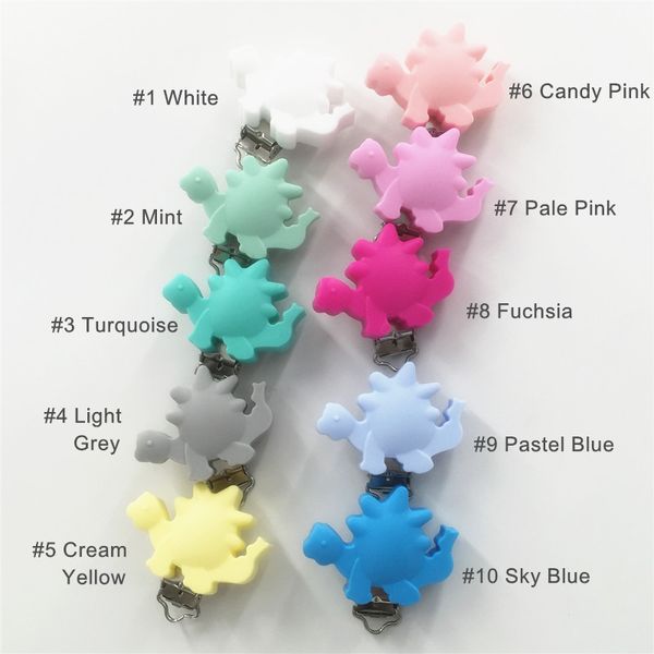 chenkai 50pcs bpa free силикона динозавр младенца соска пустышка прорезыватель цепи держатель клипы diy soother уход игрушка аксессуары
chenkai 50pcs bpa free силикона динозавр младенца соска пустышка прорезыватель цепи держатель клипы diy soother уход игрушка аксессуары