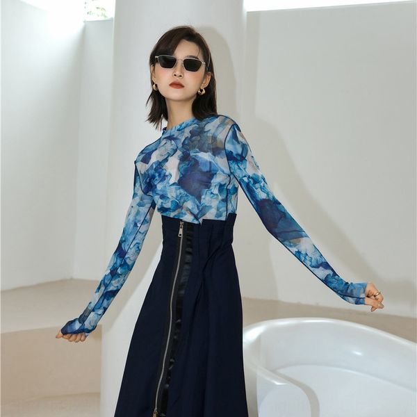 qn4v9 designer long-sleeved base blue abstract printed breathable mesh thin slim fit designer long-sleeved base blue abstract printed breath, White
qn4v9 designer long-sleeved base blue abstract printed breathable mesh thin slim fit designer long-sleeved base blue abstract printed breath, White