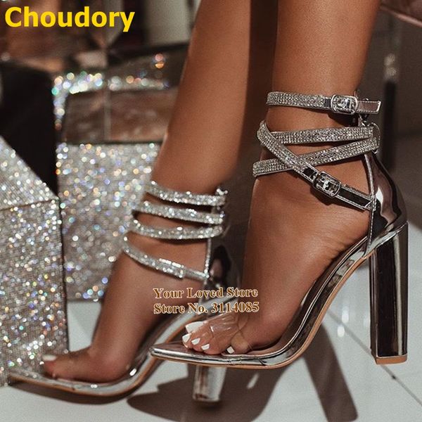 ladies nude silver patent leather chunky heels bling bling crystal pvc sandals cross strappy rhinestone wedding shoes size47, Black
ladies nude silver patent leather chunky heels bling bling crystal pvc sandals cross strappy rhinestone wedding shoes size47, Black