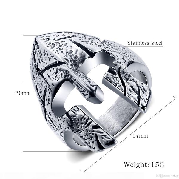 mens for ring stainless steel titanium spartan helmet punk mask bands rings mens sliver jewelry for gifts, Silver
mens for ring stainless steel titanium spartan helmet punk mask bands rings mens sliver jewelry for gifts, Silver