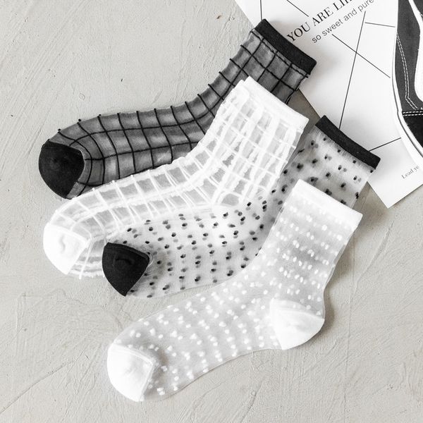 5 stockings and and pairs of fashionable women's summer new glass silk new fashionable socks creative mesh middle tube women's soc, Pink;yellow
5 stockings and and pairs of fashionable women's summer new glass silk new fashionable socks creative mesh middle tube women's soc, Pink;yellow
